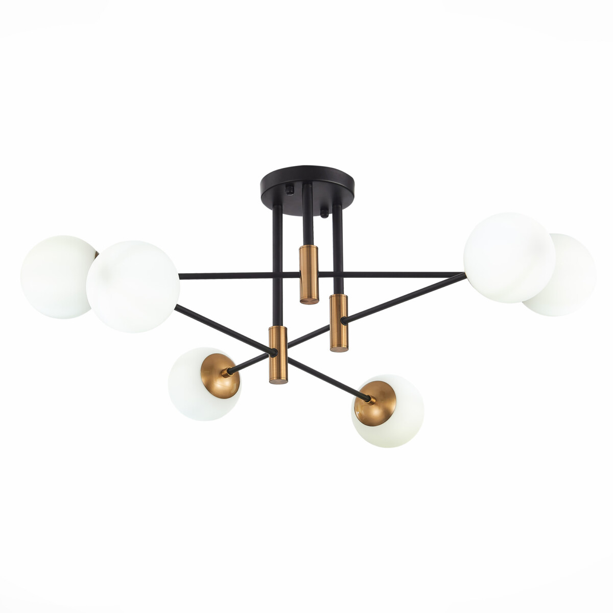 SL1203.402.06 Люстра потолочная ST-Luce Бронза,Черный/Белый E27 6*40W ЛИМАНО - купить 769741 на сайте Светильники Торг в наличии SL1203.402.06 Люстра потолочная ST-Luce Бронза,Черный/Белый E27 6*40W ЛИМАНО - купить в интернет-магазине Светильники Торг