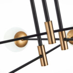 в наличии SL1203.402.06 Люстра потолочная ST-Luce Бронза,Черный/Белый E27 6*40W ЛИМАНО - купить в интернет-магазине Светильники Торг