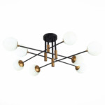 в наличии SL1203.402.08 Люстра потолочная ST-Luce Бронза,Черный/Белый E27 8*40W ЛИМАНО - купить в интернет-магазине Светильники Торг