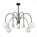 в наличии SL1204.402.08 Люстра подвесная ST-Luce Черный/Белый G9 8*5W ДЖИНЕТО - купить в интернет-магазине Светильники Торг