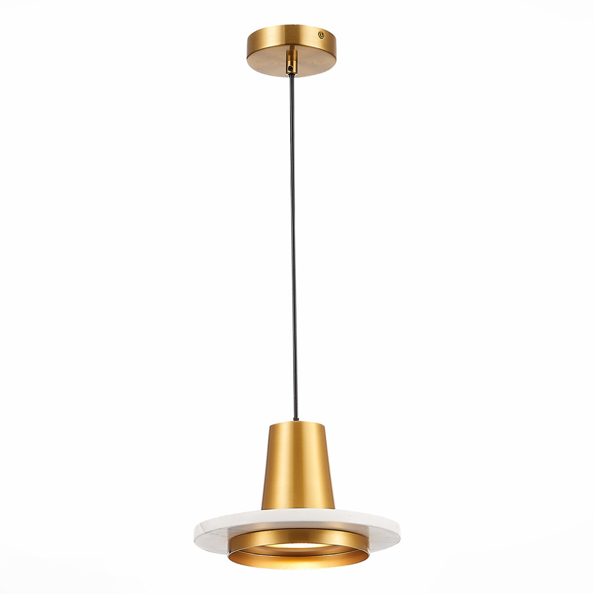 SL1212.203.01 Подвес ST-Luce Латунь/Латунь, Белый LED 1*12W 3000K ОЛЬТАРНО — изображение 1