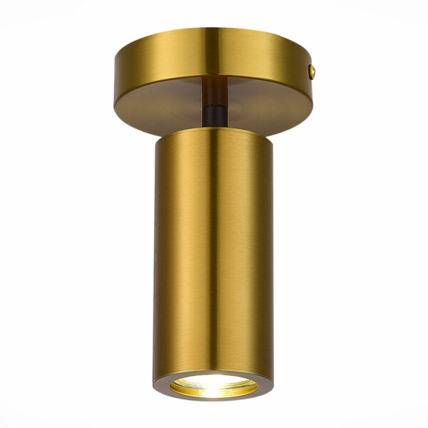 SL1215.402.01 Светильник потолочный ST-Luce Черный, Латунь/Латунь GU10 1*5W 4000K ТАЛИА