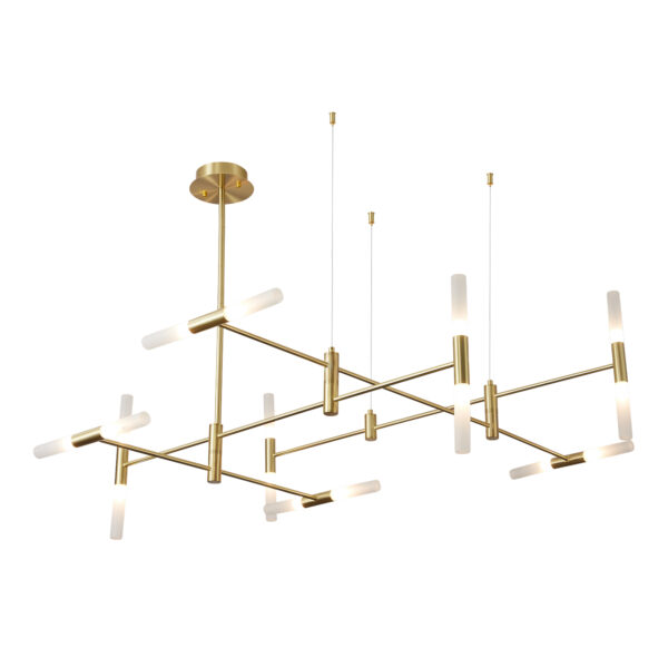 SL1216.203.16 Светильник подвесной ST-Luce Матово золотистый/Белый G9 16*5W 4000K РИМИНИ