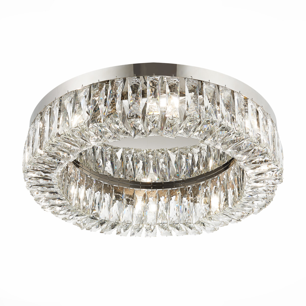 в наличии SL1226.102.08 Люстра потолочная ST-Luce Никель/Прозрачный E14 8*40W РИФРАЦИО - купить в интернет-магазине Светильники Торг