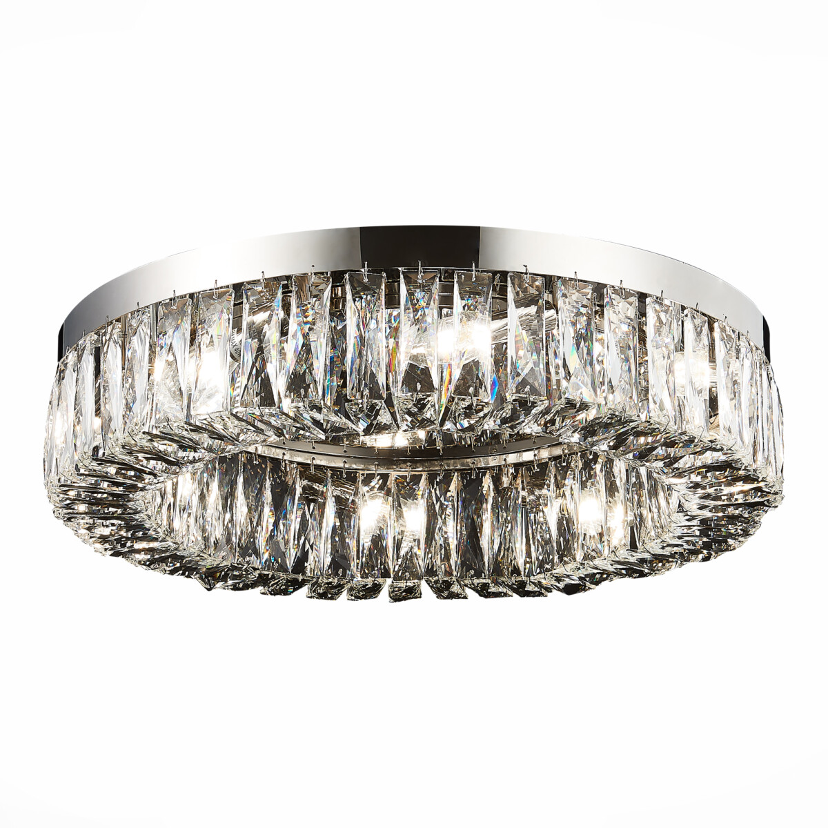 в наличии SL1226.102.08 Люстра потолочная ST-Luce Никель/Прозрачный E14 8*40W РИФРАЦИО - купить в интернет-магазине Светильники Торг