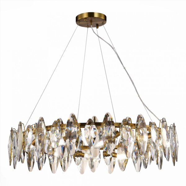 SL1227.303.12 Люстра подвесная ST-Luce Латунь/Прозрачный E14 12*40W АНКОНА