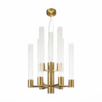 SL1229.303.09 Люстра подвесная ST-Luce Латунь/Прозрачный GU10 9*5W ТЕРНИ