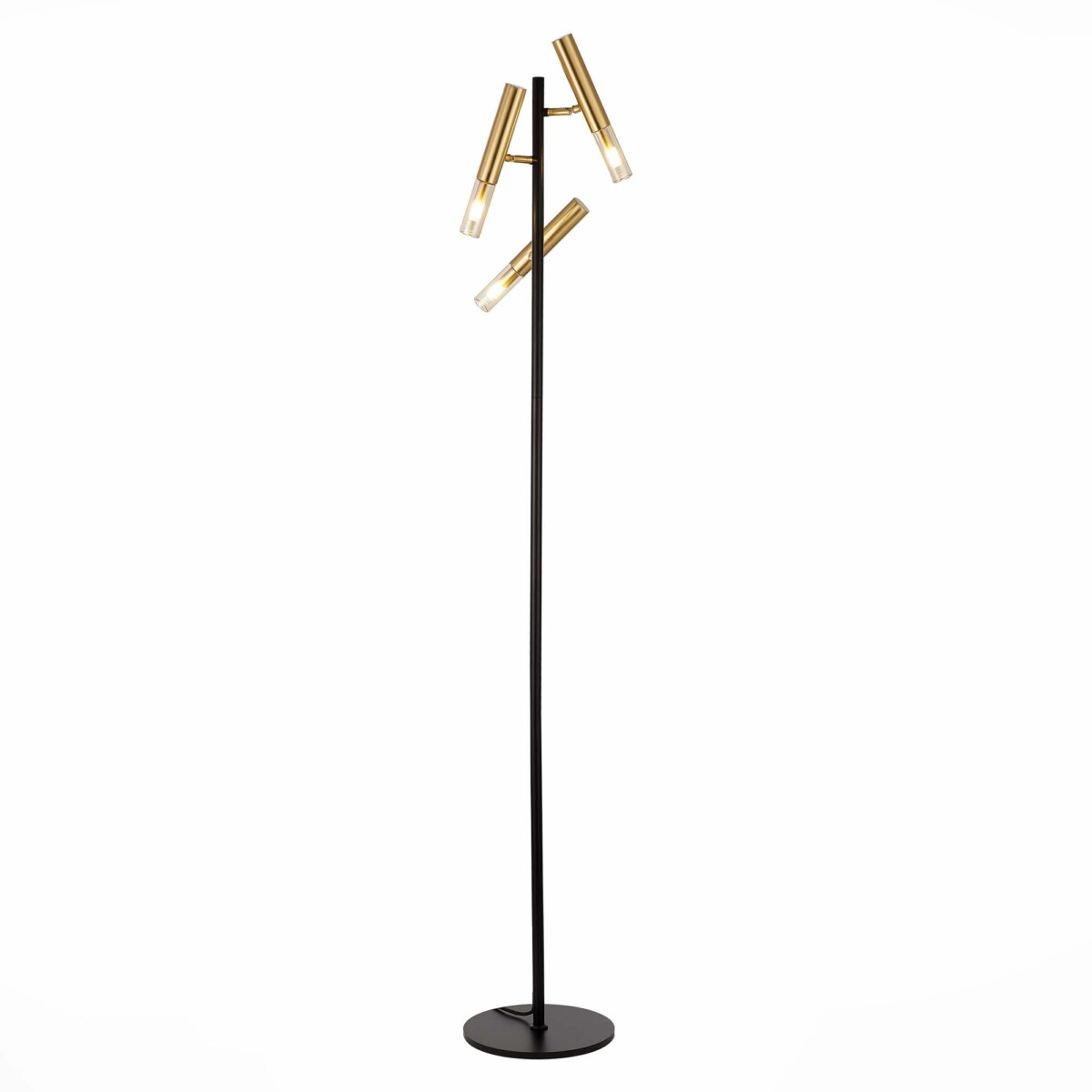 SL1236.405.03 Торшер ST-Luce Черный/Коньячный, Золотистый G9 3*5W ECLIP — изображение 1