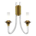 SL1241.201.02 Бра ST-Luce Золотистый/Белый E14 2*40W ВЕТРАНО