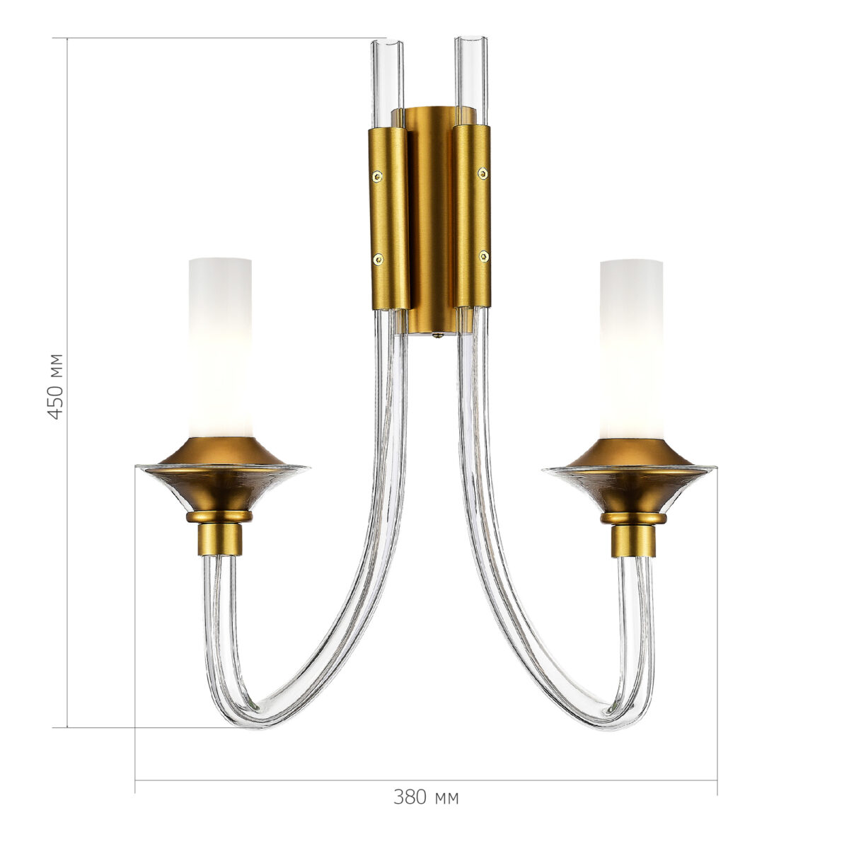 SL1241.201.02 Бра ST-Luce Золотистый/Белый E14 2*40W ВЕТРАНО — изображение 3