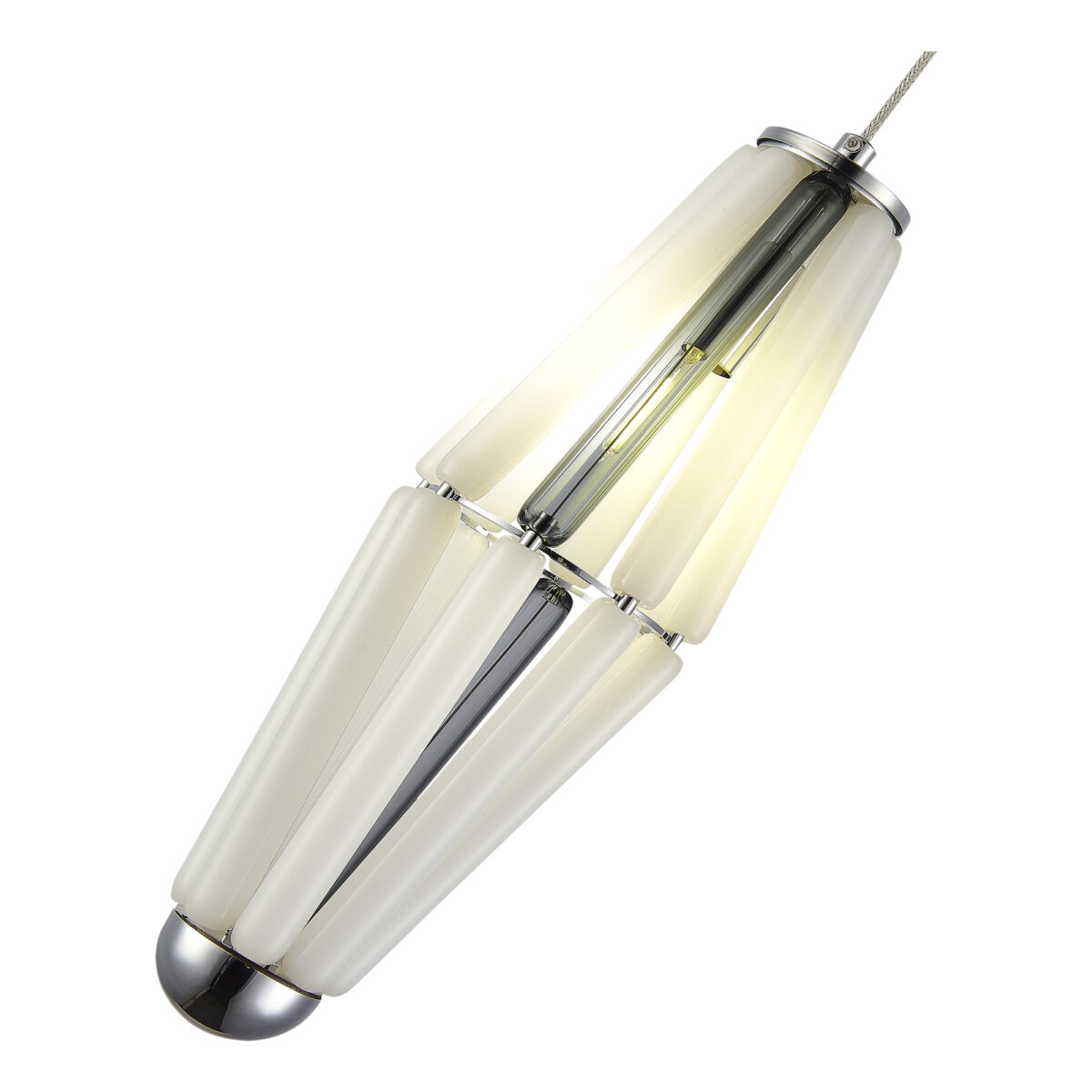 SL1242.153.01 Светильник подвесной ST-Luce Хром/Молочный G9 1*5W 4000K ЧИАРА — изображение 3