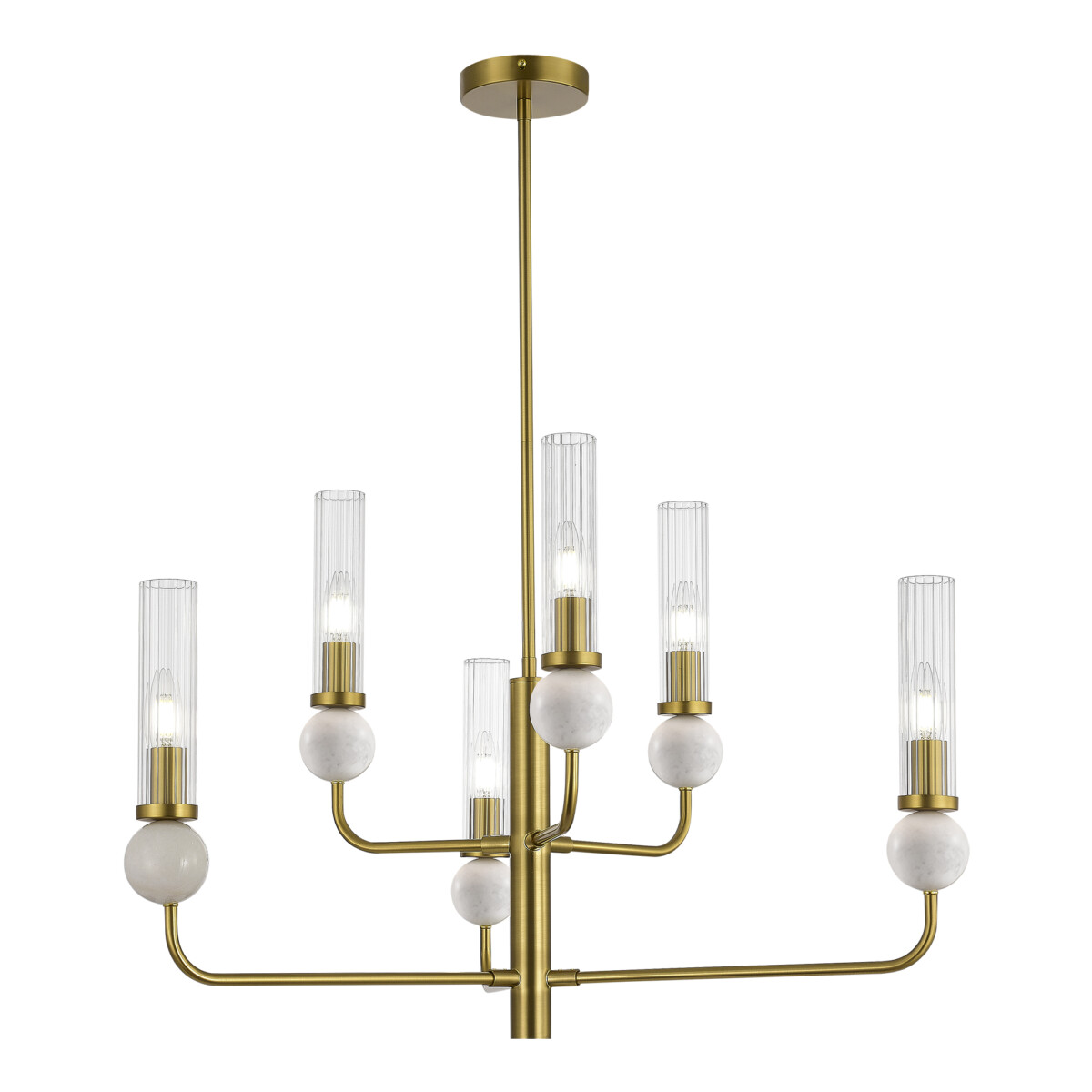 SL1244.303.06 Светильник подвесной ST-Luce латунь/прозрачный E14 6*40W МЕДЕА - купить 768324 на сайте Светильники Торг в наличии SL1244.303.06 Светильник подвесной ST-Luce латунь/прозрачный E14 6*40W МЕДЕА - купить в интернет-магазине Светильники Торг