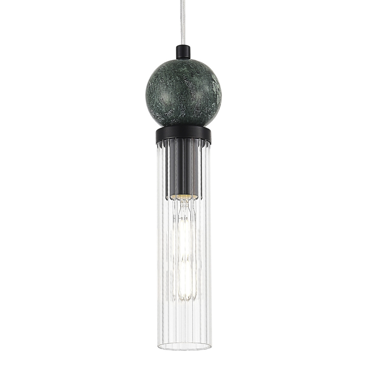 в наличии SL1244.403.01 Светильник подвесной ST-Luce черный/прозрачный E14 1*40W МЕДЕА - купить в интернет-магазине Светильники Торг