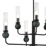 в наличии SL1244.403.06 Светильник подвесной ST-Luce черный/прозрачный E14 6*40W МЕДЕА - купить в интернет-магазине Светильники Торг