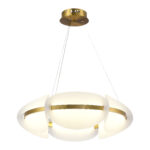 SL1304.203.45 Люстра подвесная ST-Luce Золотистый/Белый LED 1*45W 3000K ЭТУАЛЬ