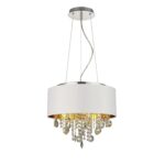 SL1350.503.04 Светильник подвесной ST-Luce Хром/Белый, Золотистый, Прозрачный E14 4*40W ЛАККИА