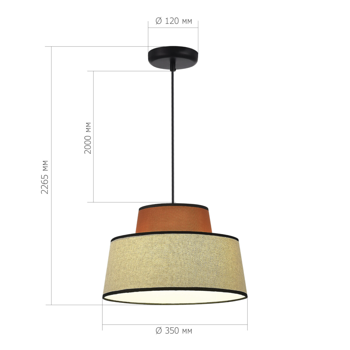 в наличии SL1354.423.01 Светильник подвесной ST-Luce Черный/Кирпичный,Бежевый, Черный E27 1*40W ДЖЕККИ - купить в интернет-магазине Светильники Торг