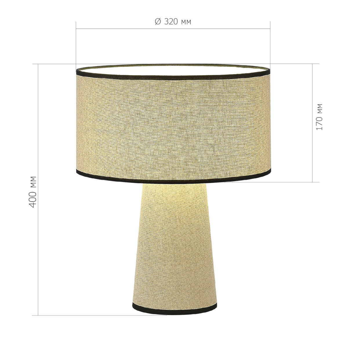 SL1354.504.01 Прикроватная лампа ST-Luce Бежевый/Бежевый, Черный E27 1*40W ДЖЕККИ — изображение 5
