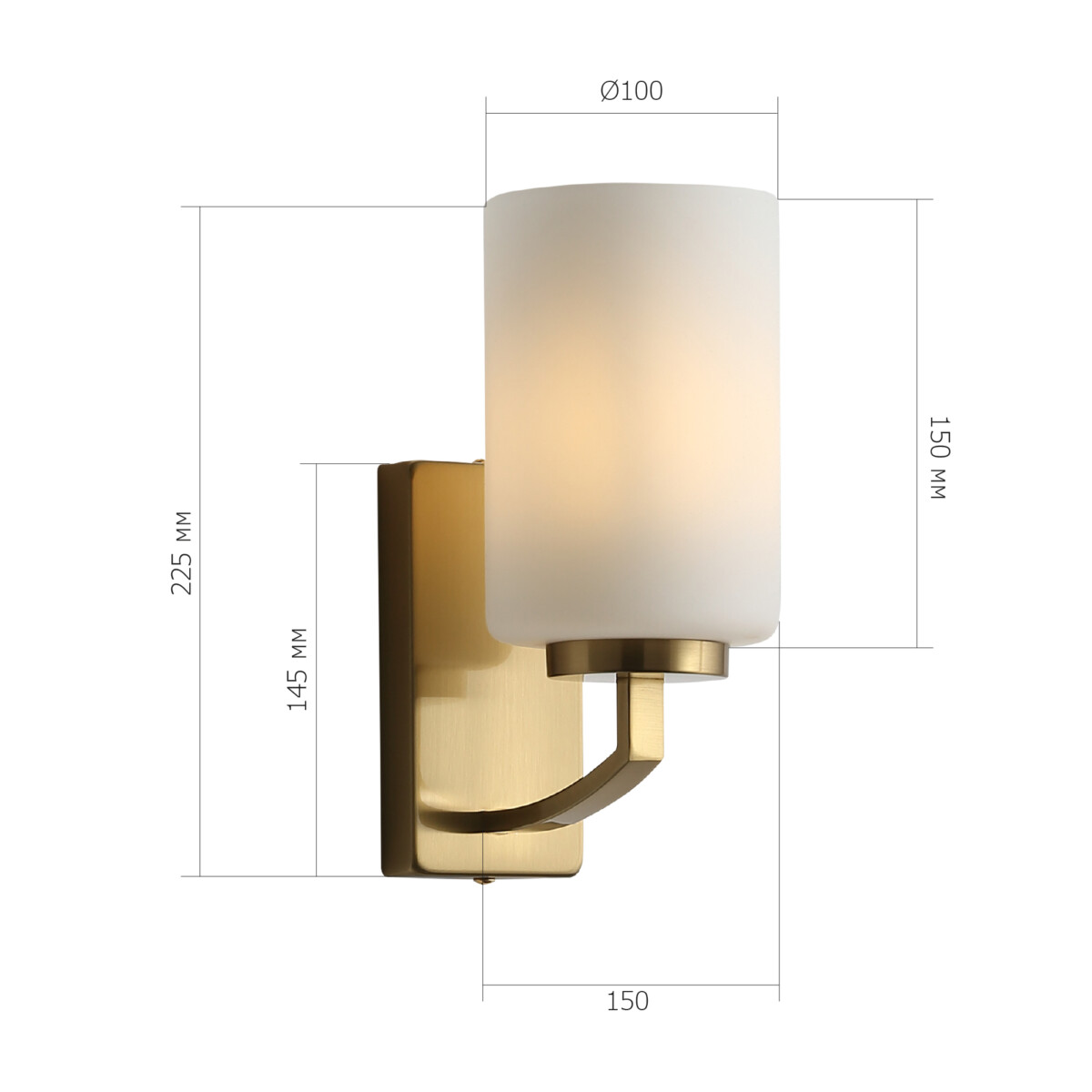 в наличии SL1403.301.01 Светильник настенный ST-Luce Латунь/Прозрачный E27*1 40W ОПАЛ - купить в интернет-магазине Светильники Торг