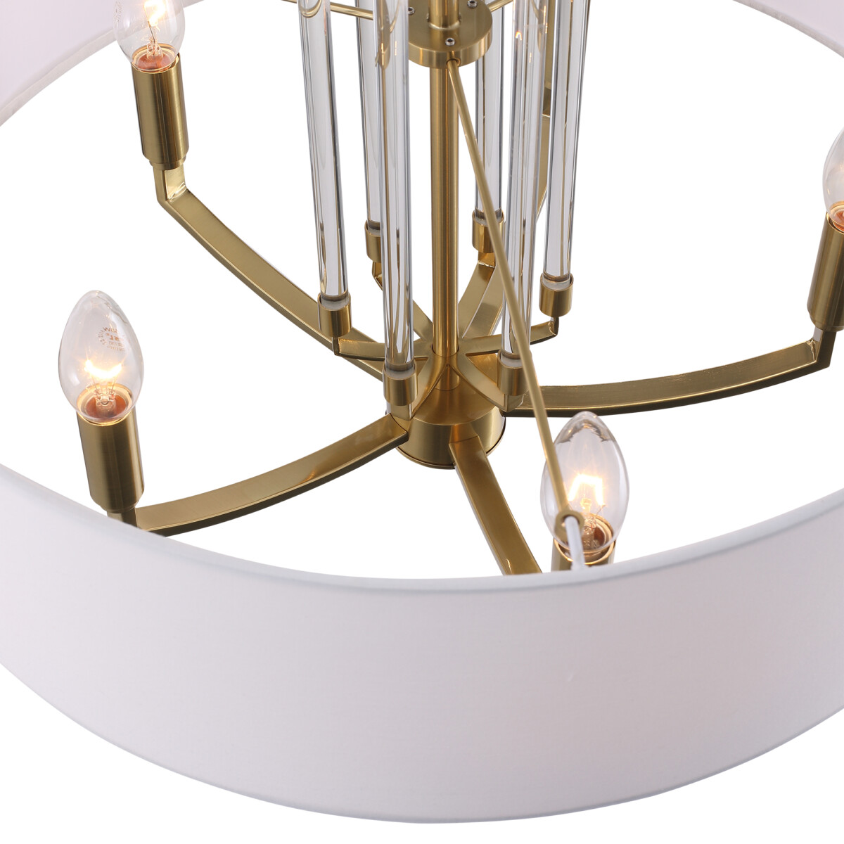 в наличии SL1403.303.05 Люстра подвесная ST-Luce Латунь/Прозрачный E27*5 40W ОПАЛ - купить в интернет-магазине Светильники Торг