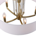 в наличии SL1403.303.05 Люстра подвесная ST-Luce Латунь/Прозрачный E27*5 40W ОПАЛ - купить в интернет-магазине Светильники Торг