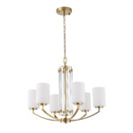 в наличии SL1403.303.06 Люстра подвесная ST-Luce Латунь/Прозрачный E27*6 40W ОПАЛ - купить в интернет-магазине Светильники Торг