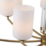 в наличии SL1403.303.06 Люстра подвесная ST-Luce Латунь/Прозрачный E27*6 40W ОПАЛ - купить в интернет-магазине Светильники Торг