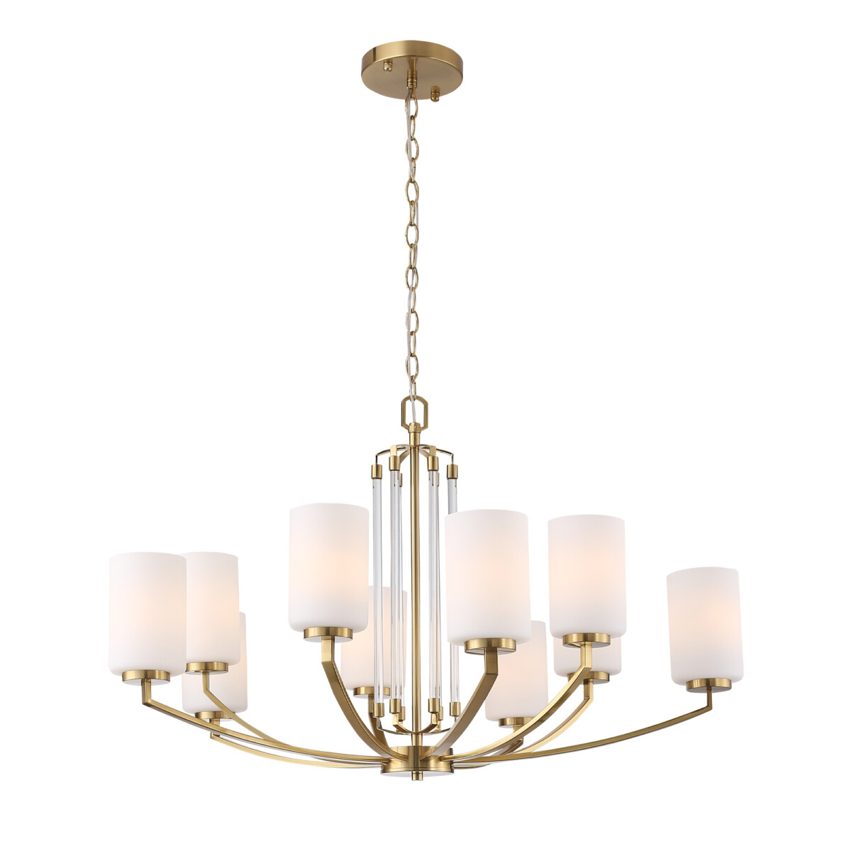 SL1403.303.10 Люстра подвесная ST-Luce Латунь/Прозрачный E27*10 40W ОПАЛ - купить 769374 на сайте Светильники Торг в наличии SL1403.303.10 Люстра подвесная ST-Luce Латунь/Прозрачный E27*10 40W ОПАЛ - купить в интернет-магазине Светильники Торг