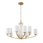 в наличии SL1403.303.10 Люстра подвесная ST-Luce Латунь/Прозрачный E27*10 40W ОПАЛ - купить в интернет-магазине Светильники Торг