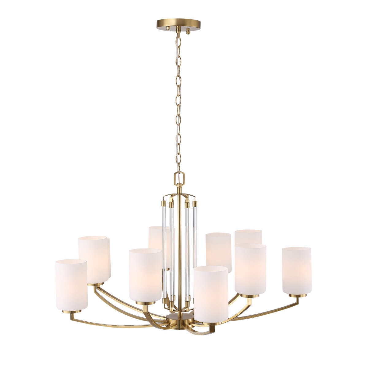 в наличии SL1403.303.10 Люстра подвесная ST-Luce Латунь/Прозрачный E27*10 40W ОПАЛ - купить в интернет-магазине Светильники Торг