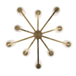 в наличии SL1403.303.10 Люстра подвесная ST-Luce Латунь/Прозрачный E27*10 40W ОПАЛ - купить в интернет-магазине Светильники Торг