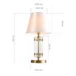 в наличии SL1403.304.01 Светильник настольный ST-Luce Латунь/Прозрачный E27*1 40W ОПАЛ - купить в интернет-магазине Светильники Торг