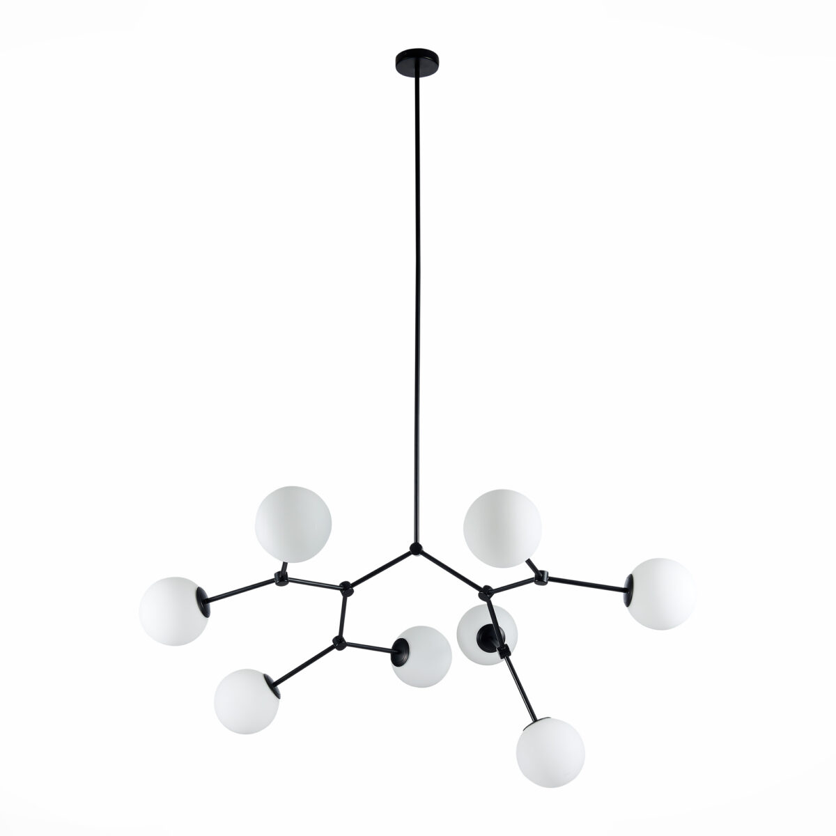 SL1506.403.08 Люстра подвесная ST-Luce Черный/Белый E14 8*40W ЧИЕТИ — изображение 2