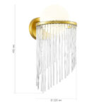 SL1511.201.01 Бра ST-Luce Золотистый/Белый E27 1*60W АЛЕГРО — изображение 3