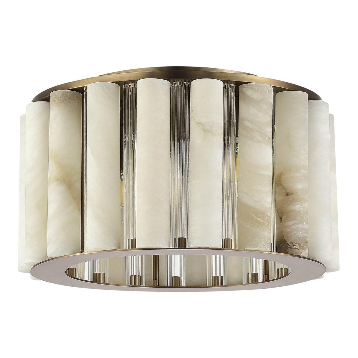 в наличии SL1516.302.06 Светильник потолочный ST-Luce Бронза, Прозрачный/Белый алебастр E14 6*40W ДИЛАЙТ - купить в интернет-магазине Светильники Торг