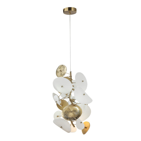 SL1518.303.05 Светильник подвесной ST-Luce Латунь/Белый G9 5*5W 4000K ДАЛИЯ