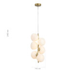 SL1519.303.06 Светильник подвесной ST-Luce Латунь/Белый G9 6*5W 4000K СВЕВЕН — изображение 7