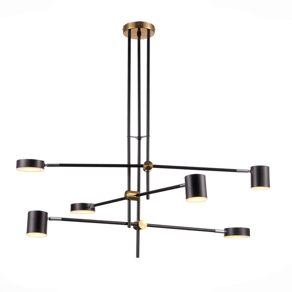 SL1604.432.06 Светильник потолочный ST-Luce Черный, Латунь/Черный LED 6*5W 3000K РОДРИГО — изображение 2