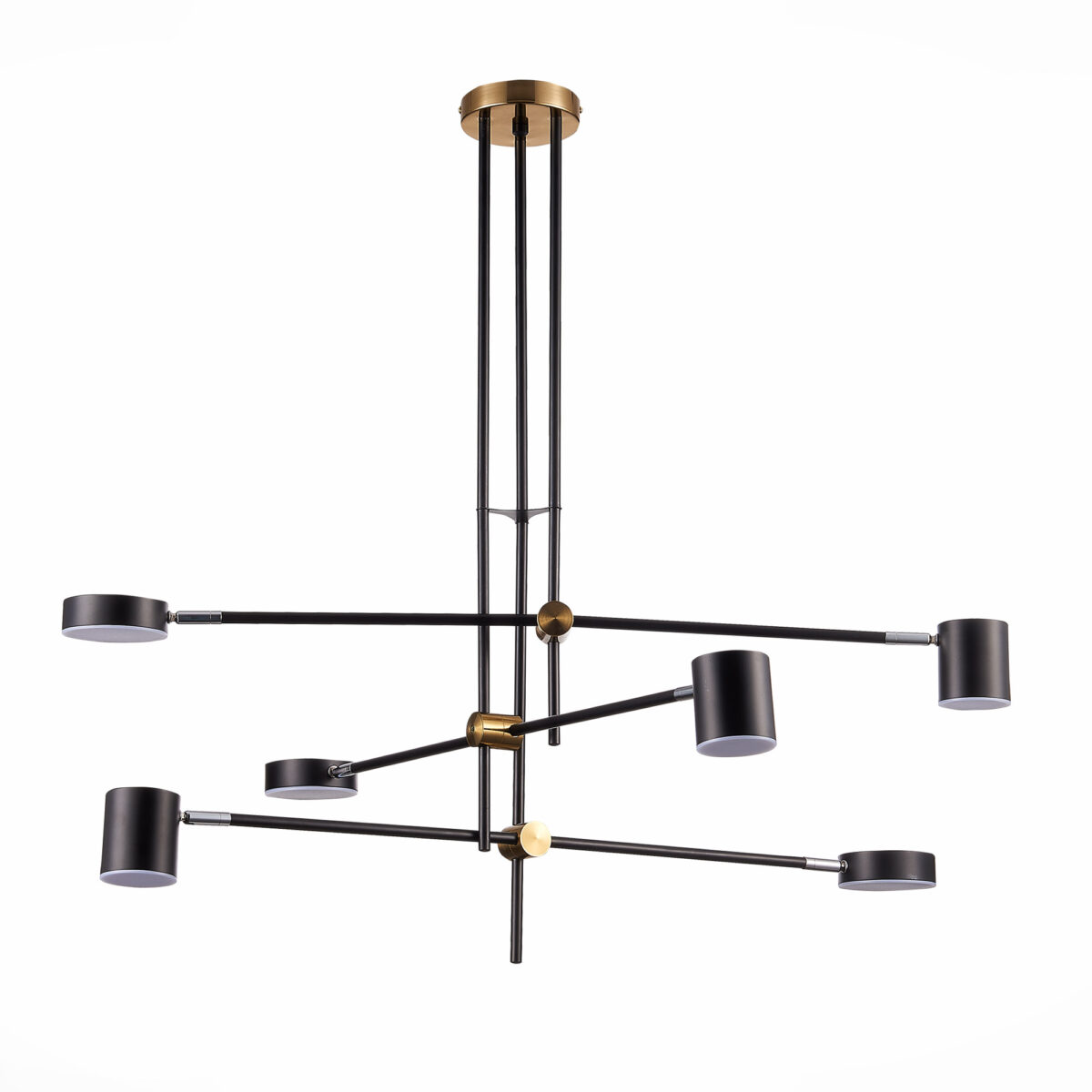 SL1604.432.06 Светильник потолочный ST-Luce Черный, Латунь/Черный LED 6*5W 3000K РОДРИГО — изображение 3