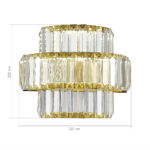 SL1622.311.01 Светильник настенный ST-Luce Латунь/Прозрачный LED 1*21W 4000K ТИВОЛИ — изображение 3