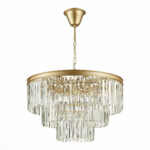 SL1624.203.12 Люстра подвесная ST-Luce шампань/прозрачный E14 12*40W ERCOLANO — изображение 2