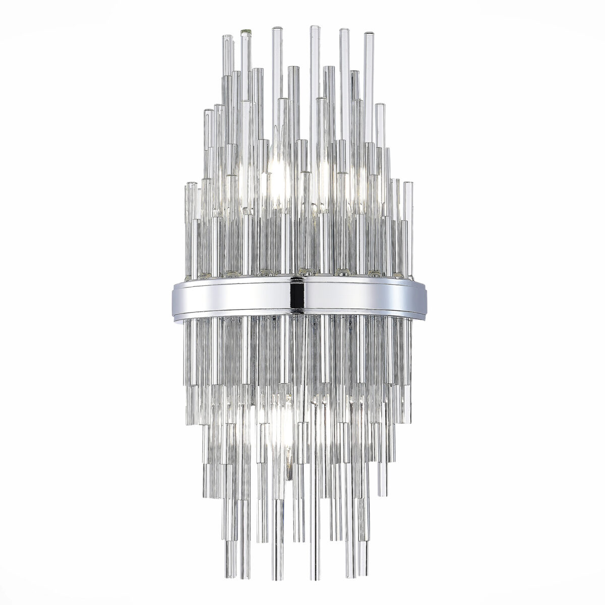 SL1628.101.02 Бра ST-Luce Хром/Прозрачный, Хром E14 2*40W ТЕРАМО — изображение 1