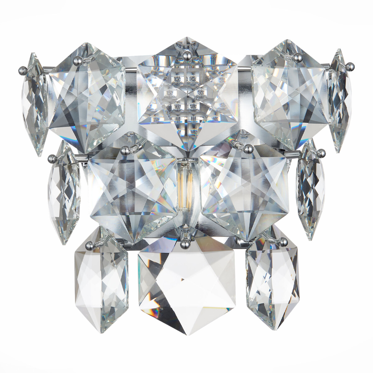 SL1631.101.01 Бра ST-Luce Хром/Прозрачный E14 1*40W VITERBO — изображение 2