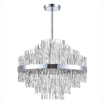 SL1634.103.09 Люстра потолочная ST-Luce Хром/Прозрачный E14 9*60W RENS — изображение 2