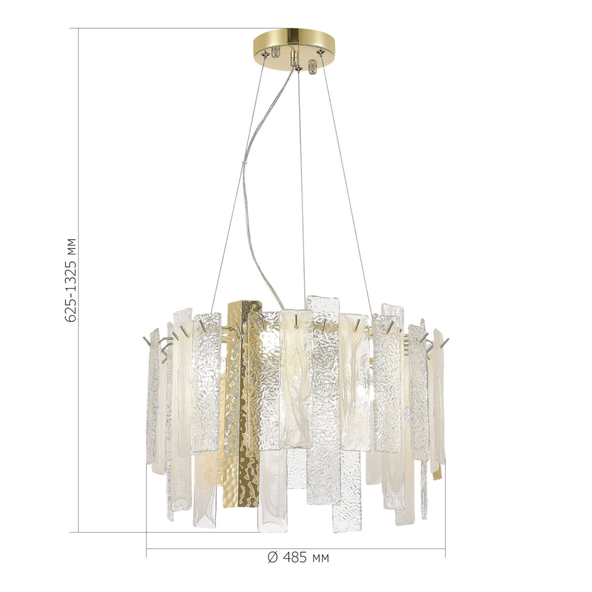 в наличии SL1636.203.06 Люстра подвесная ST-Luce Золотистый/Белый, Золотистый E14 6*40W СКОЛАРЕ - купить в интернет-магазине Светильники Торг