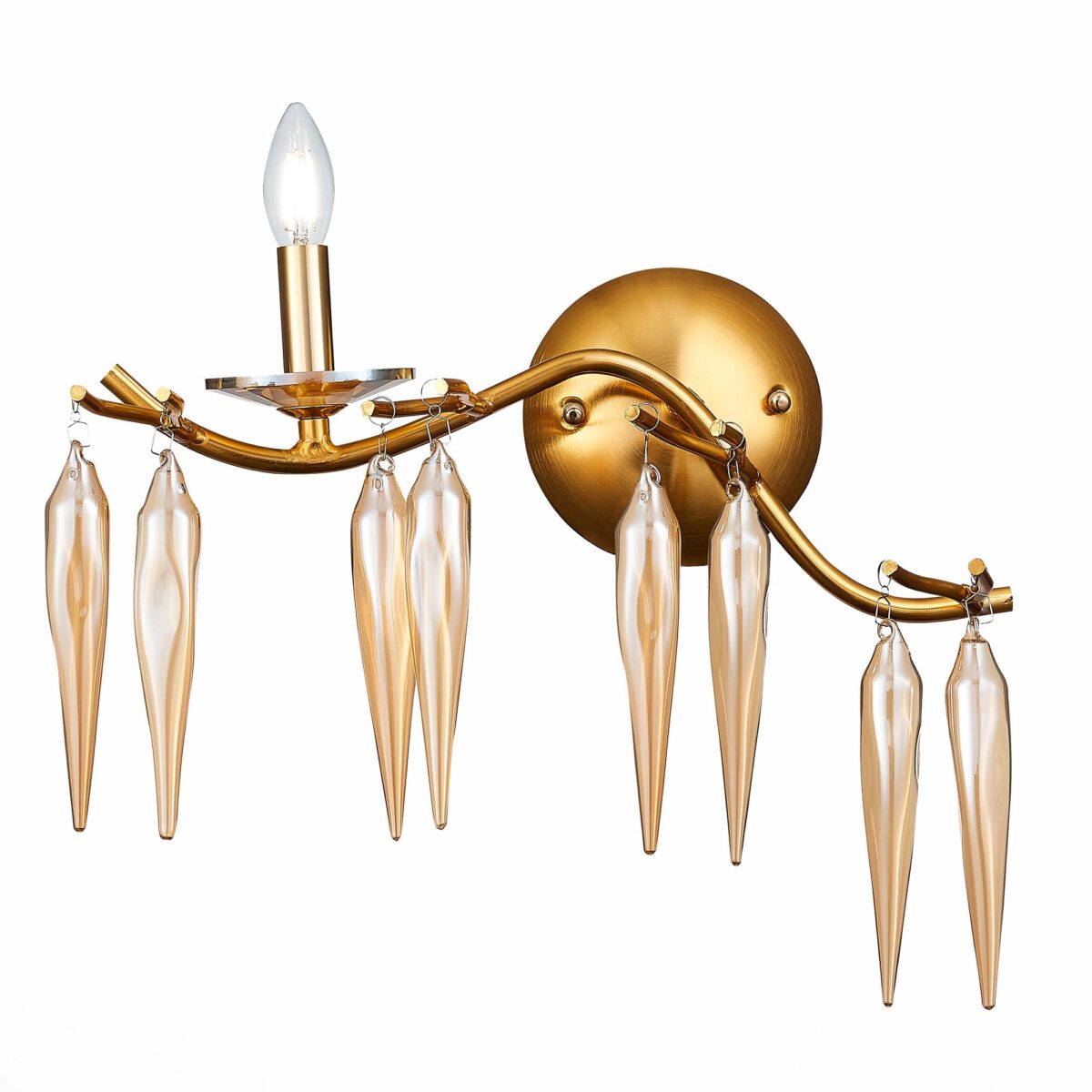 SL1653.201.01 Бра ST-Luce Золотистый/Золотистый E14 1*40W СИЕНА — изображение 1