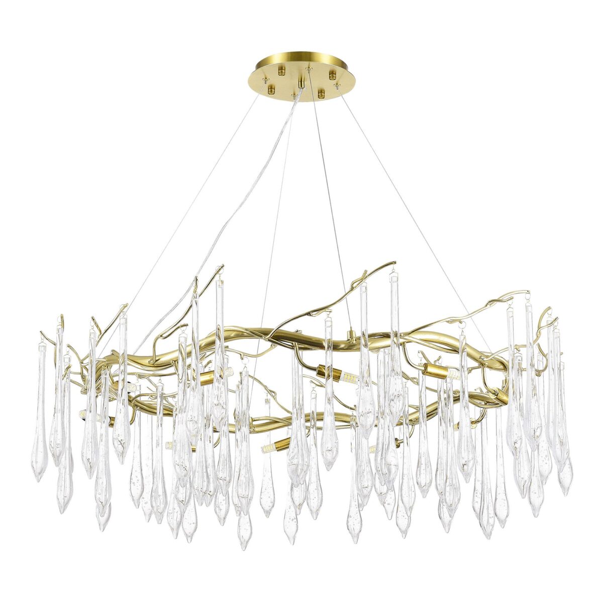 SL1660.203.12 Светильник подвесной ST-Luce Шампань/Шампань, Прозрачный G9 12*5W 4000K ТРИФОНИ — изображение 2