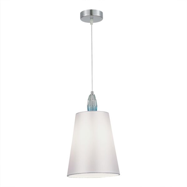 SL1759.103.01 Подвес ST-Luce Хром, Голубой/Белый E27 1*40W ЛИНГОТТИ