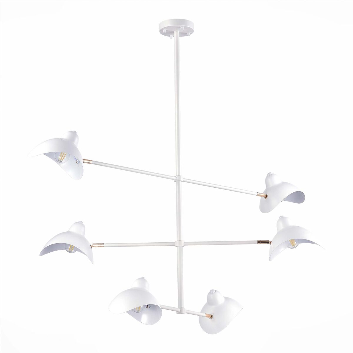 SL1801.503.06 Люстра подвесная ST-Luce Белый/Белый E14 6*60W МИННО — изображение 2