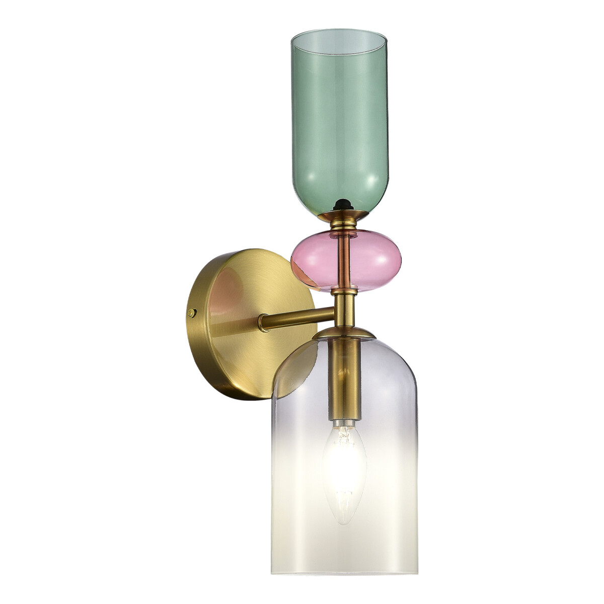 SL2000.201.01 Бра ST-Luce Золотистый/Дымчатый E14 1*40W ДЖЕА — изображение 1